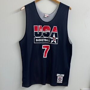 Mitchell and Ness USA Basketball Mesh Jersey Tank Top - Larry Bird